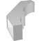 Ekena Millwork 6-in. W x 20-in. D x 32-in. H Balboa Architectural Grade PVC Knee Brace BRCP06X20X32BOA - alternate 3